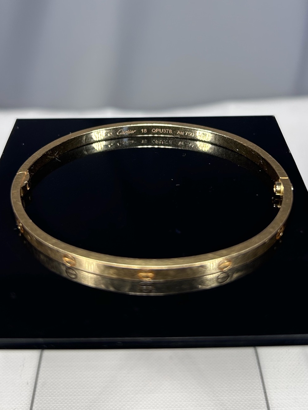 Cartier Size 18 Small Yellow Gold 18k Love Bracelet